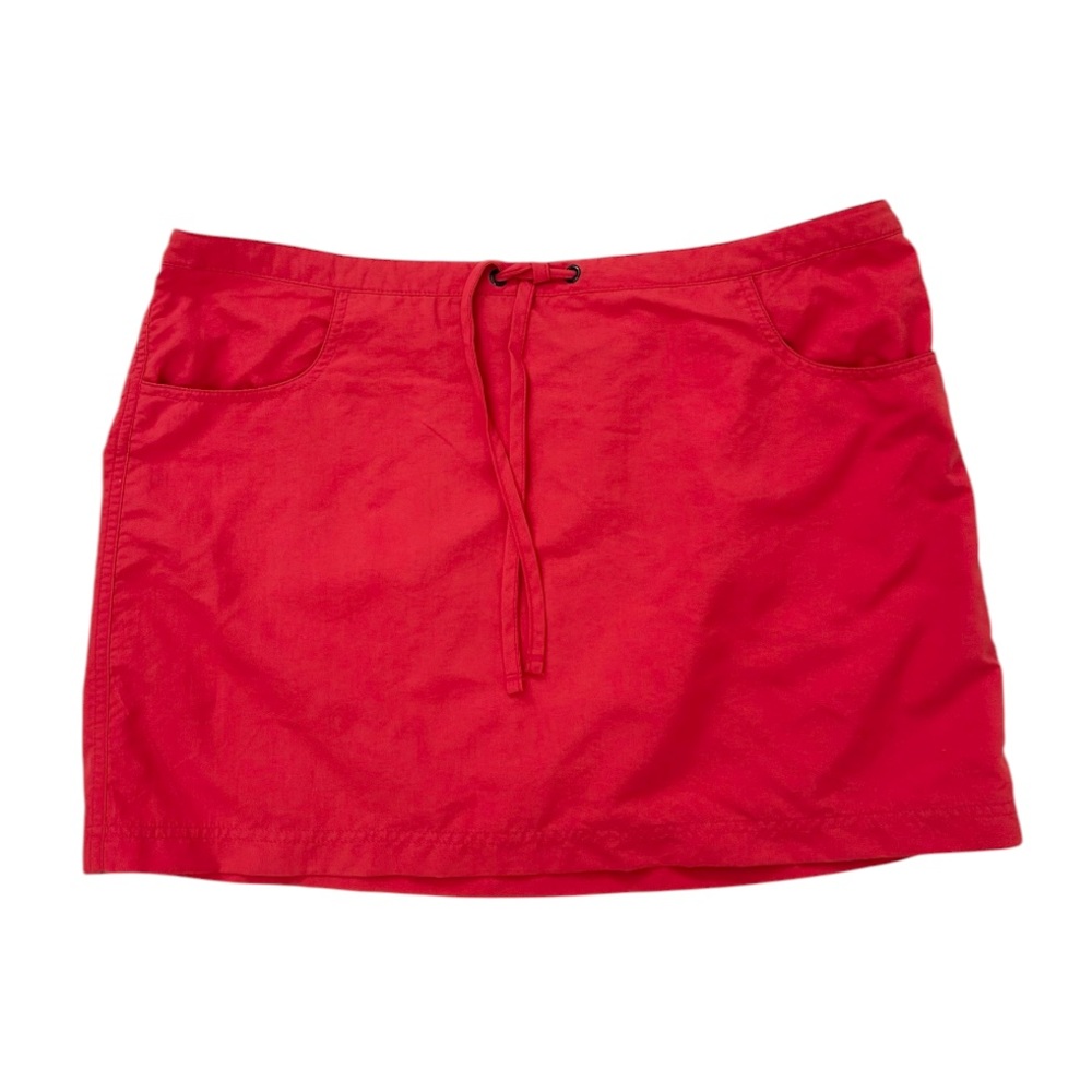 L.L. Bean Red Pull-On Mini Skirt